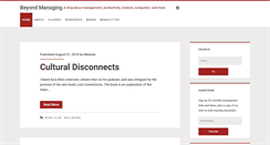 Desktop Screenshot of beyondmanaging.com