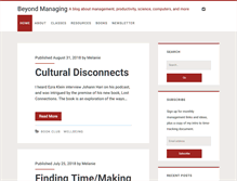 Tablet Screenshot of beyondmanaging.com